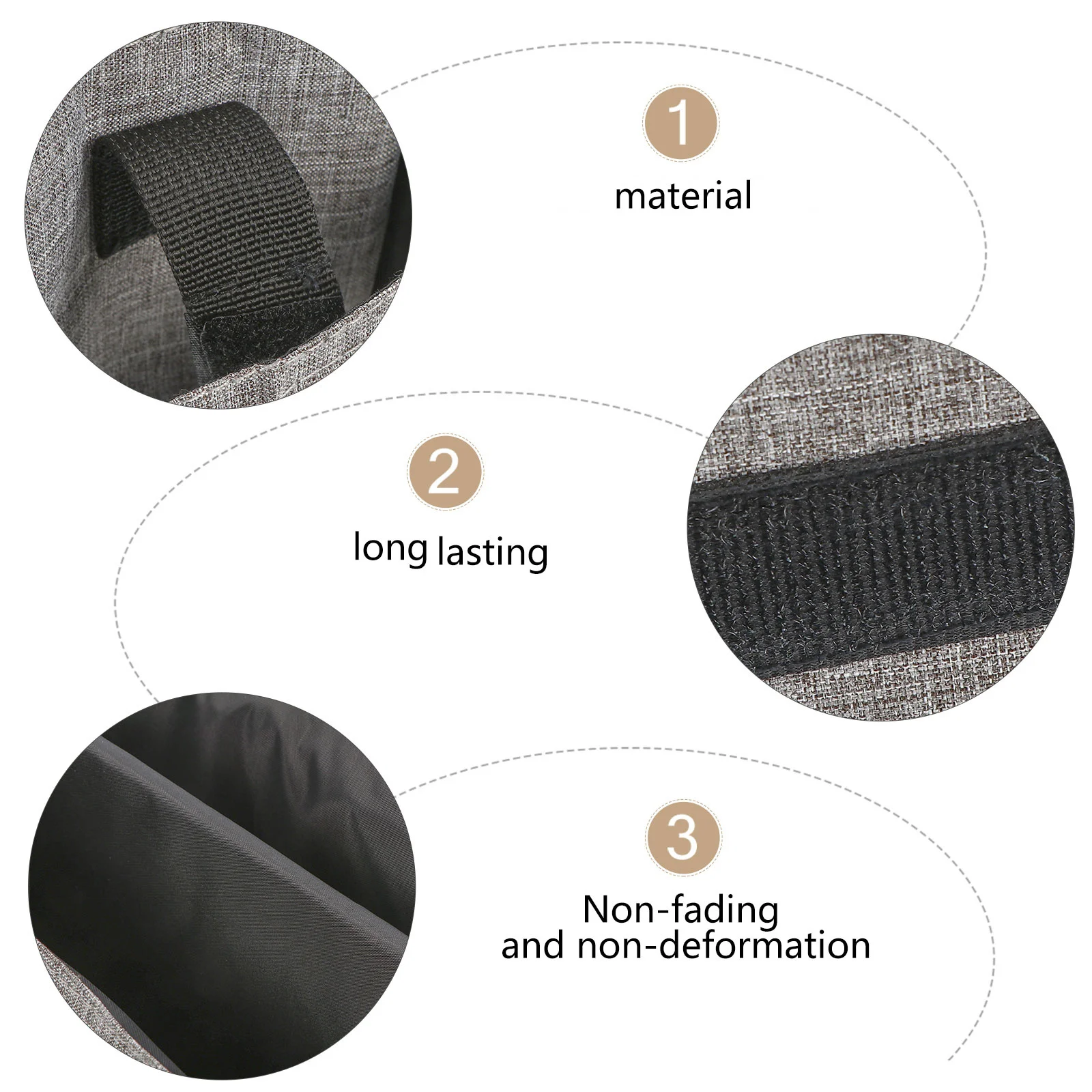 العالمي حقيبة عربة الأطفال حفاضات المنظم حزام معلق تصميم عدم الانزلاق الحقيبة بطانة مقاومة للماء مقصورات جيب الهاتف #2