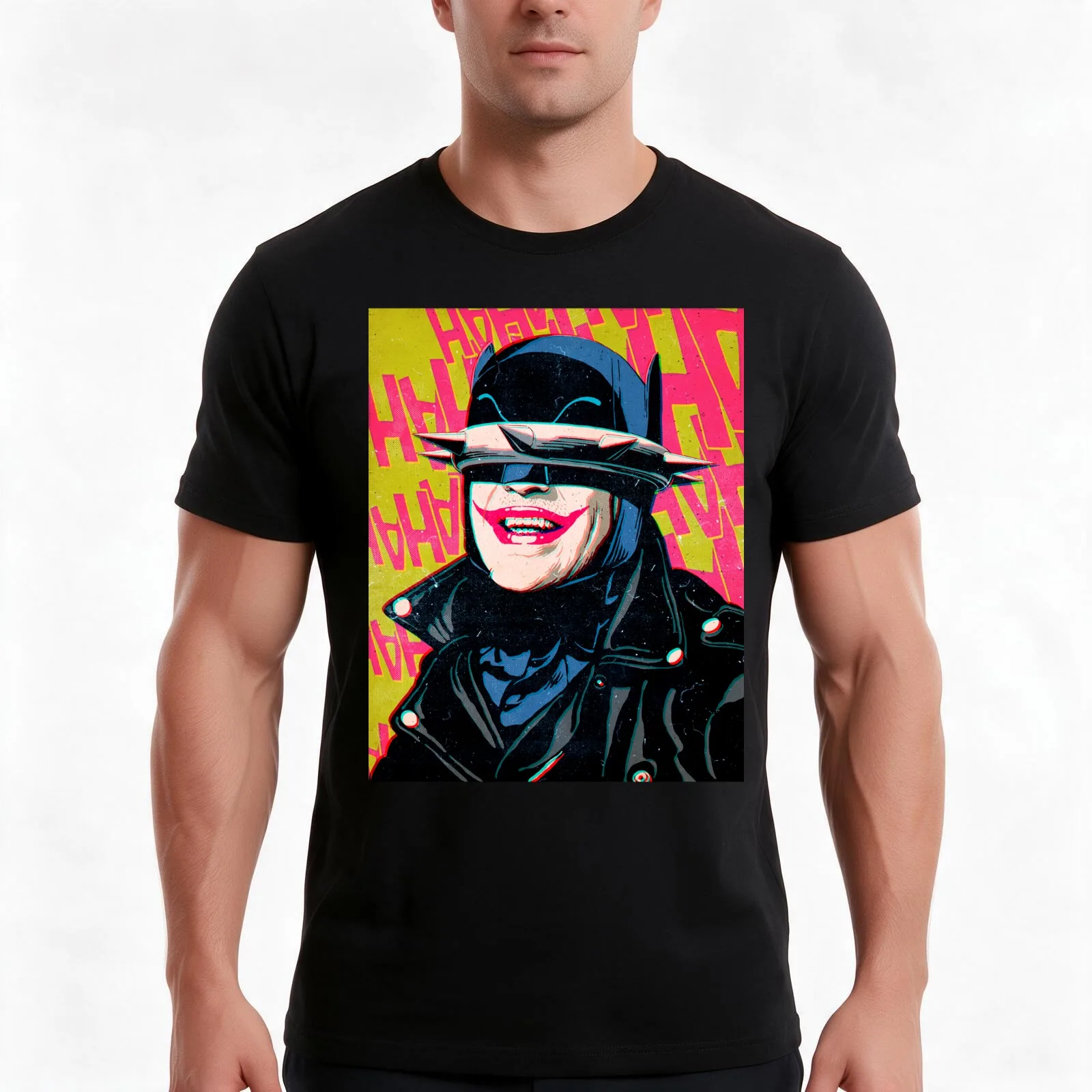 The Adam Who Laughs T-Shirt, Summer Casual Cotton Tee, Oversized Streetwear Tops, Vintage Graphic Print, Loose Fit Short Sleeve