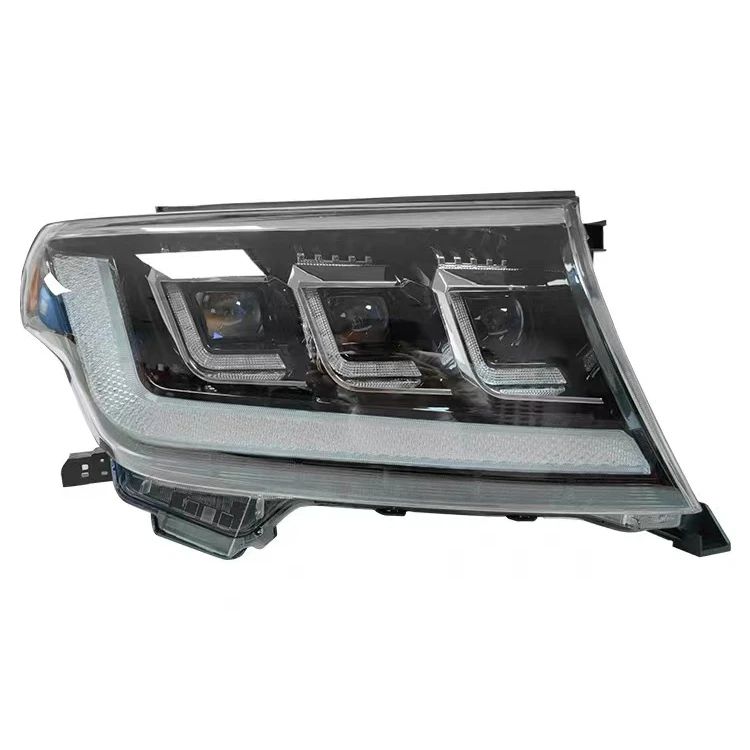 Car Head Lamp With Sequential Turning Signal For Toyota Land Cruiser Headlights 2008-2015 LC200 LED Headlight DRL