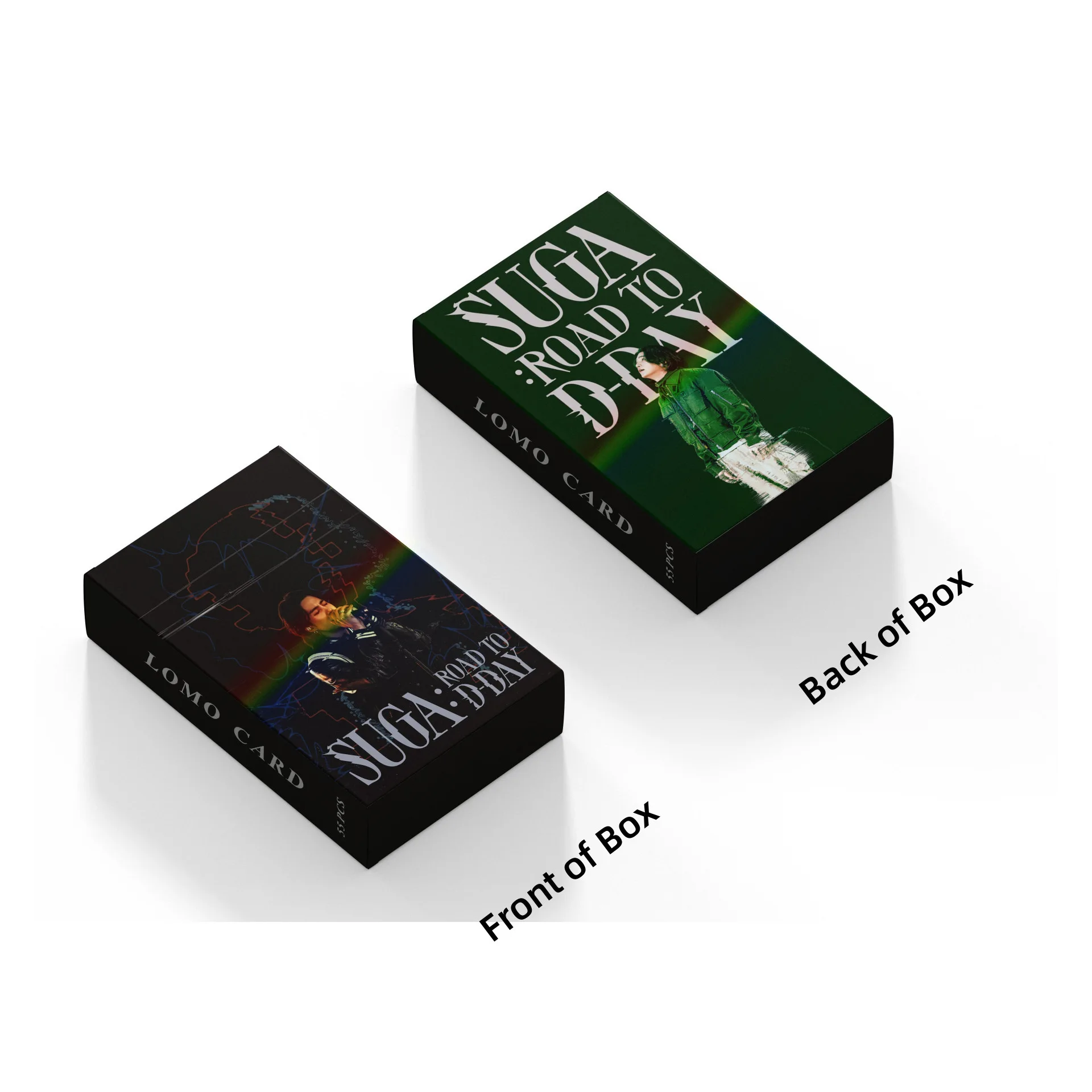 55 Uds SUGA Road To D-Day Agust D Lomo tarjeta de colección tarjeta fotográfica postal tarjeta individual ventilador amor foto encanto tarjetas Dol