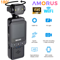 1080P HD Handheld Pocket Camera 180° Rotating WiFi Mini Camera Wearable Night Vision Outdoor Sports Camera Built In Fill Light