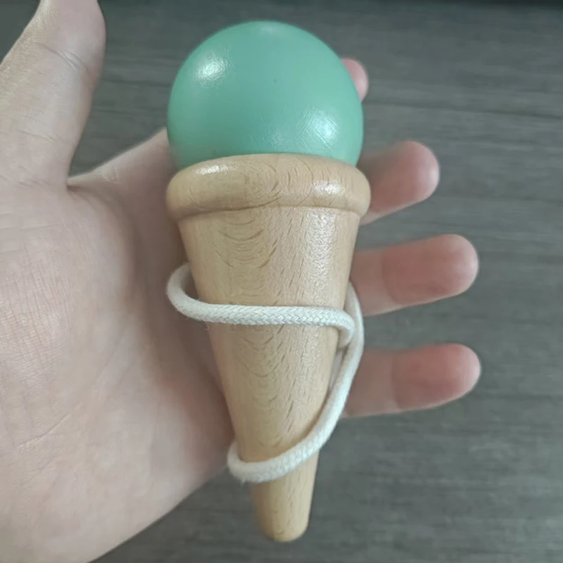 고품질 나무컵 & 볼 던지기 캐치 재미있는 기술 게임 손과 눈의 협응 장난감 스트레스와 불안 해소 선물