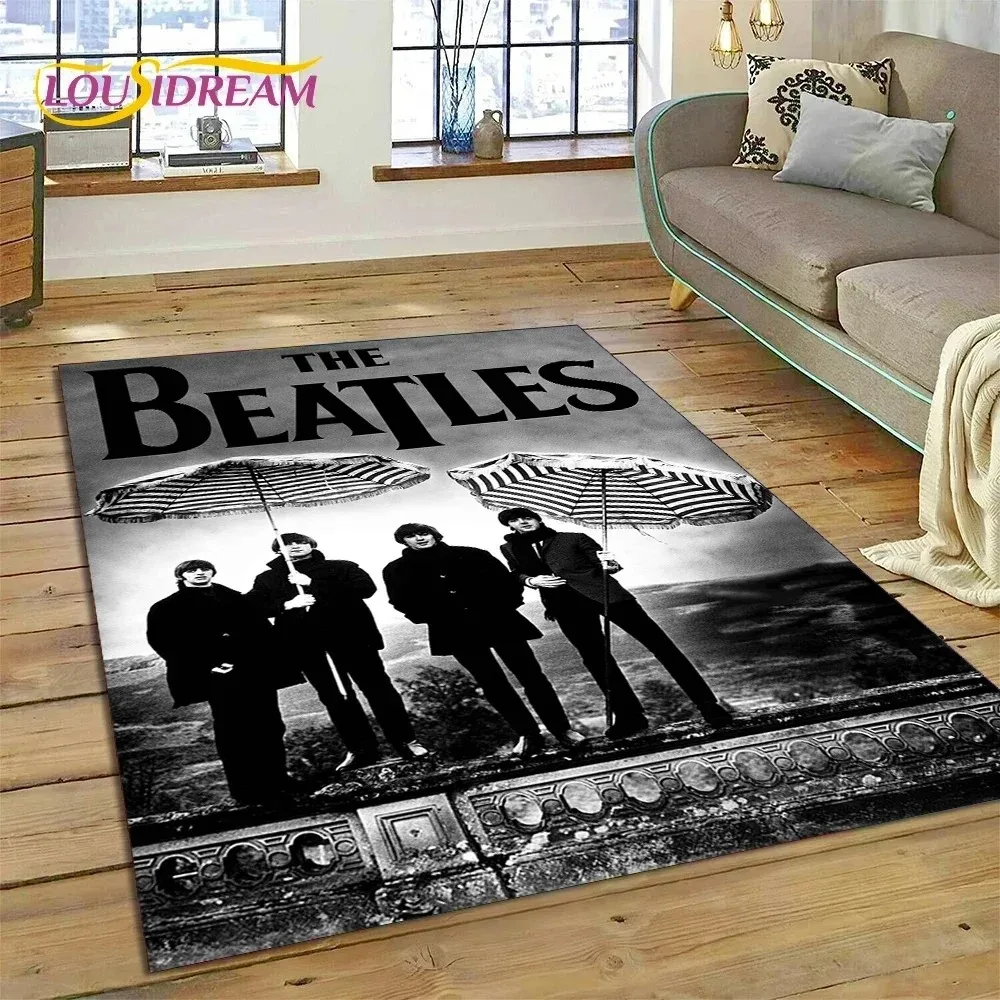 3D Classic B-Beatless Music Rug Carpet for Living Room Bedroom Decor Kids Play Non-slip Decoration for Sofa Doormat Gift