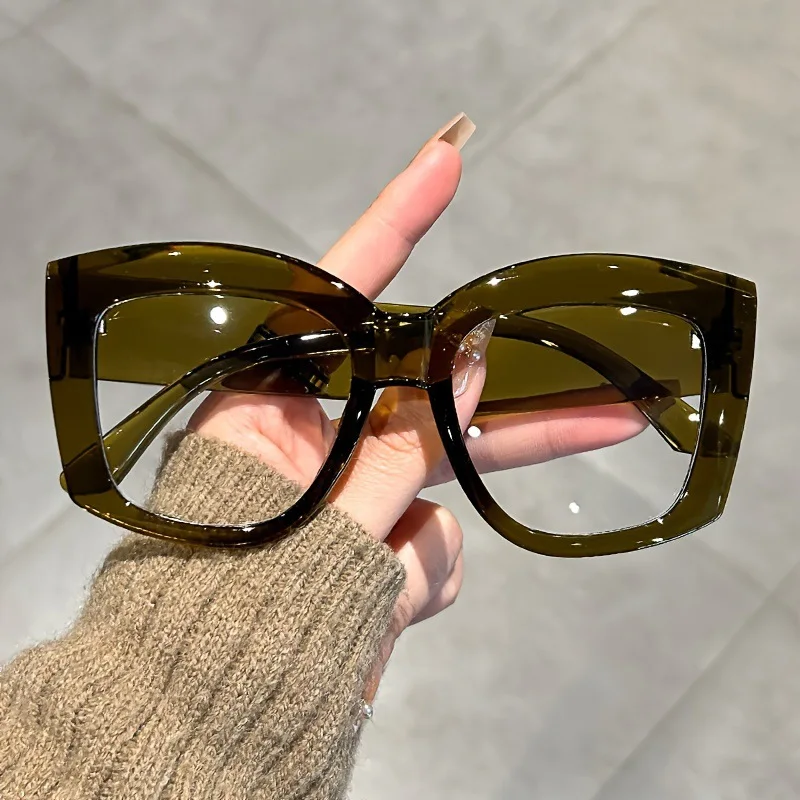 Oversized Square Sunglasses Women Men UV400 Protection Driving Shades Trendy All Match Fashion Sun Glasses for Outdoor Travel
