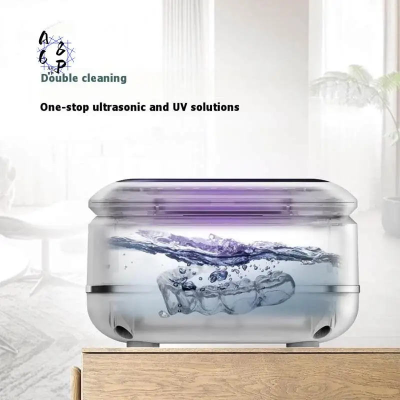 A68P-Mini Ultrasonic Denture Cleaner With Digital Display - Multi-Mode EU Plug
