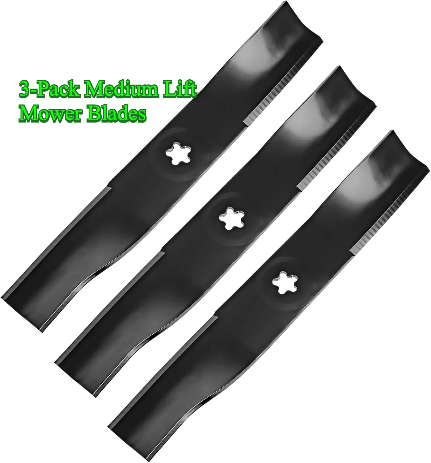 

Комплект из 3 лезвий косилки среднего подъема для косилок Hu sqvarna Toro Poulan Pro и Craftsman длиной 48 дюймов — заменяет 173920 180054 532173921 и многое другое