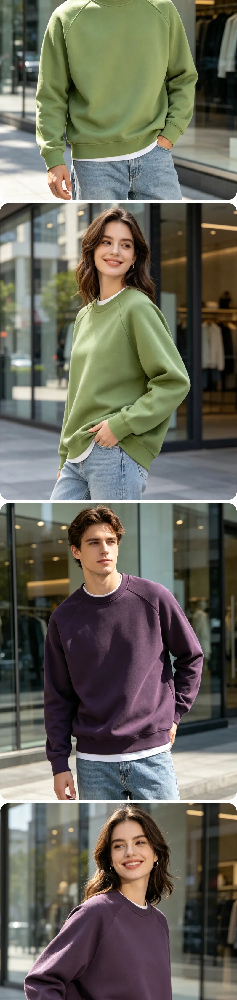 Individuelle Logos, Druck, Stickerei, DIY-Text, Neuer Dünner Frühlings-Herbst-Pullover mit Rundhalsausschnitt, Unisex, Hochwertig, Lässig, für Männer und Frauen – Detail 5