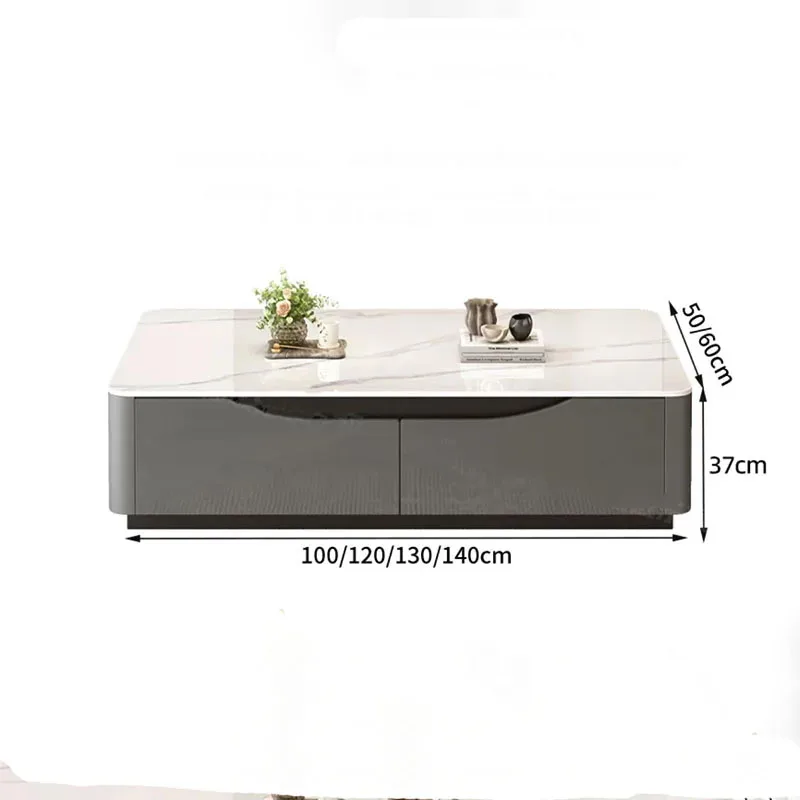 Nordic Creative Coffee Table Fireplace Collectable Center Table Large Capacity Minimalist Tavolino Salotto Modern Home Furniture