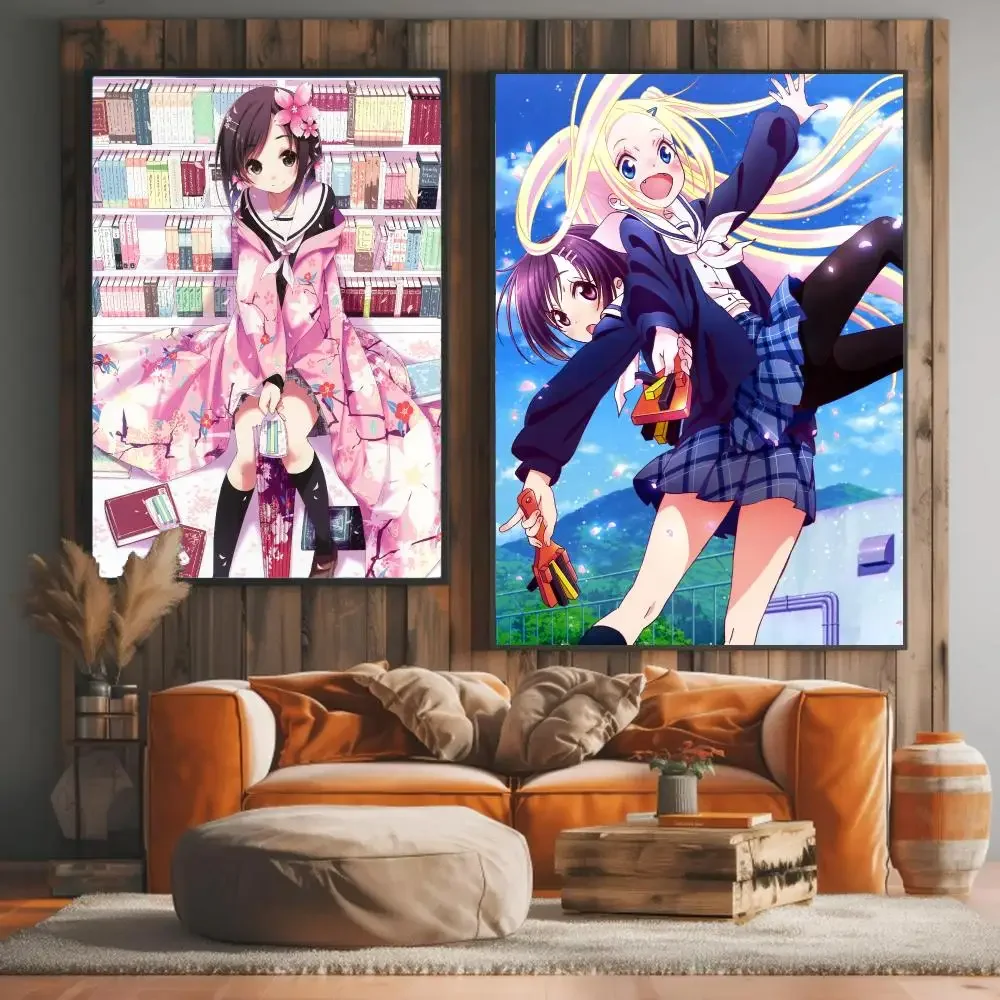 anime H-HaNaYaMaTa-A Painting Calligraphy Artwork for Living Room Bedroom Office Home Decor