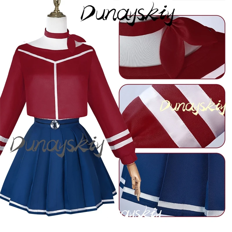 Аниме игра MiSide Crazy Mita косплей костюм парик женская повязка на голову для ролевых игр шляпа перчатки наряд Хэллоуин Cos индивидуальная одежда