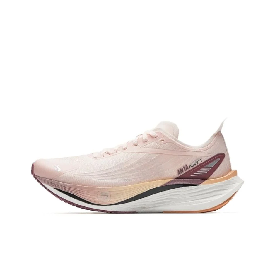 

Anta Cushioning Rebound Low top Nitrogen 80 Technology Training Racing Running Shoes Women's White Pink 122545580-2