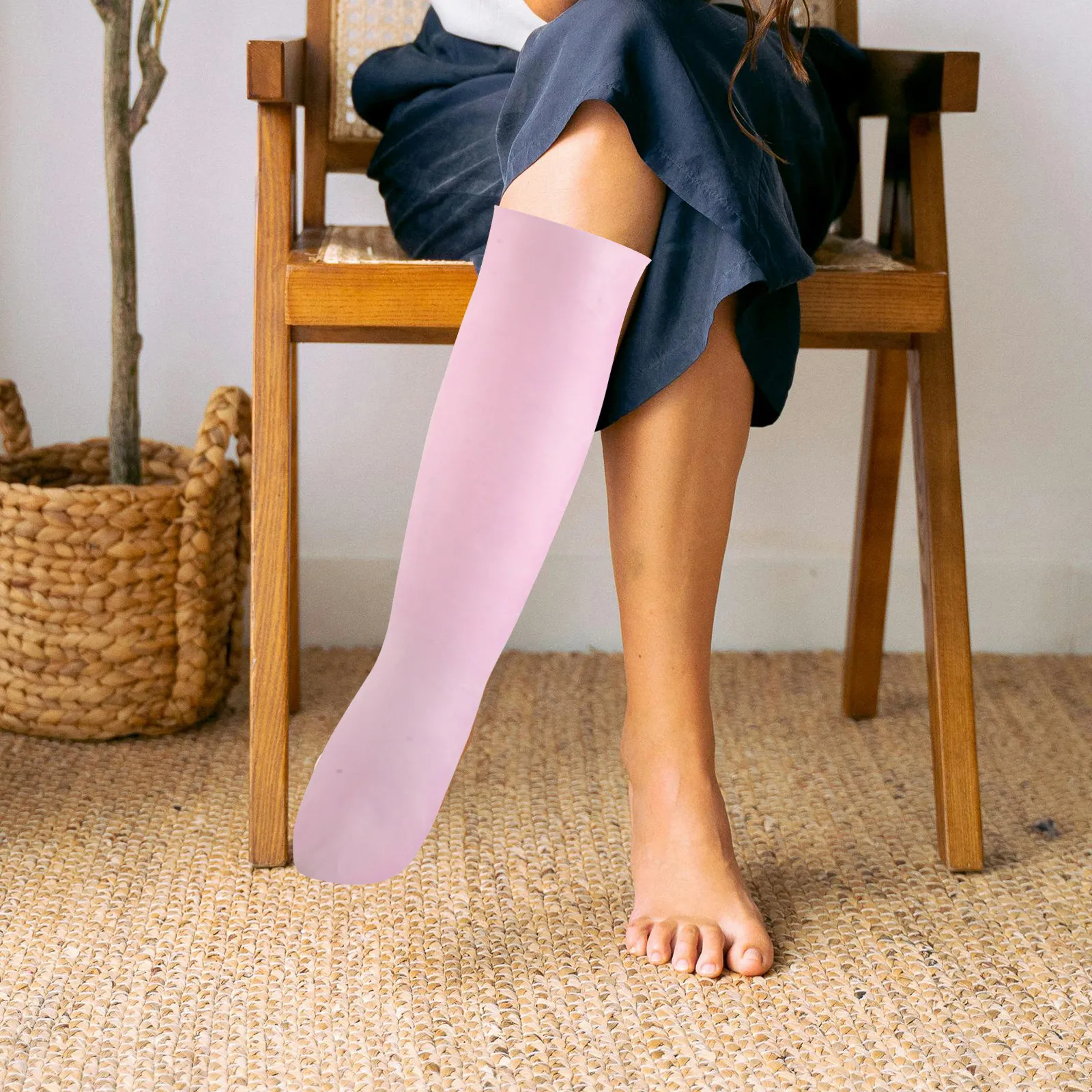Tube Moisturizing Socks Overnight Spa Socks for Men Women Knee High Soft Elastic Foot Care Cracked Heel Repair
