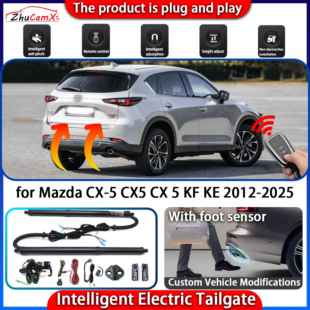 

ZhuCamX Smart Powered Tailgate System for Mazda CX-5 CX5 CX 5 KF KE 2012-2025 Automatic Intelligent Trunk Lift Control Kit