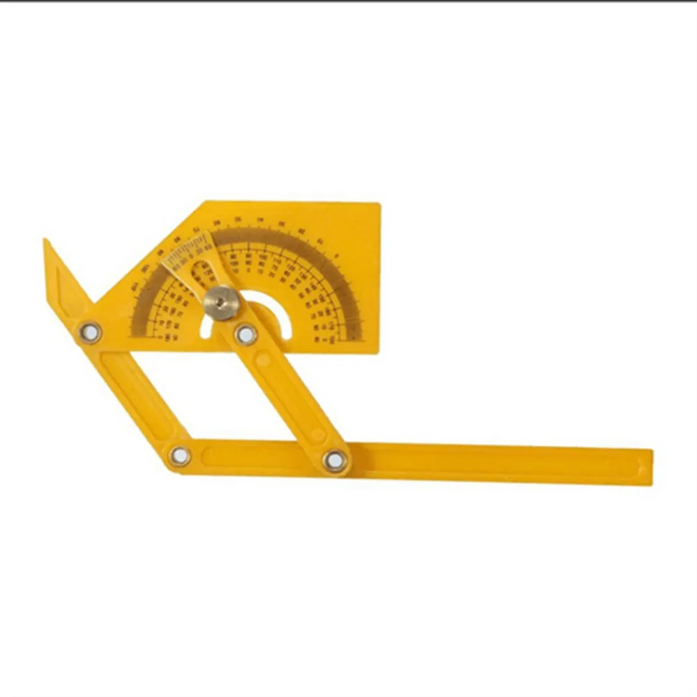 ABS Plastic Foldable Multi Angle Ruler 4 Folding Wear Resistant Measuring Instrument Tile Carpenter Tool Indoor Outdoor