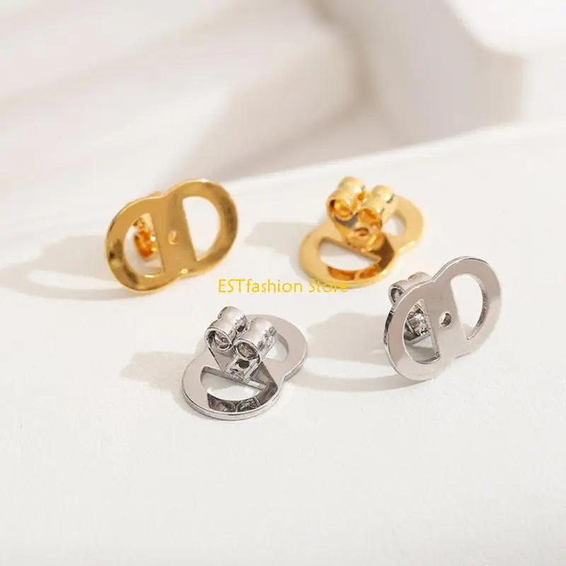 Y5GC 8 Earring Stabilizers For Large Hoops Secure Grip Soft Gold/Silver Backs Jewelry Support Accessories