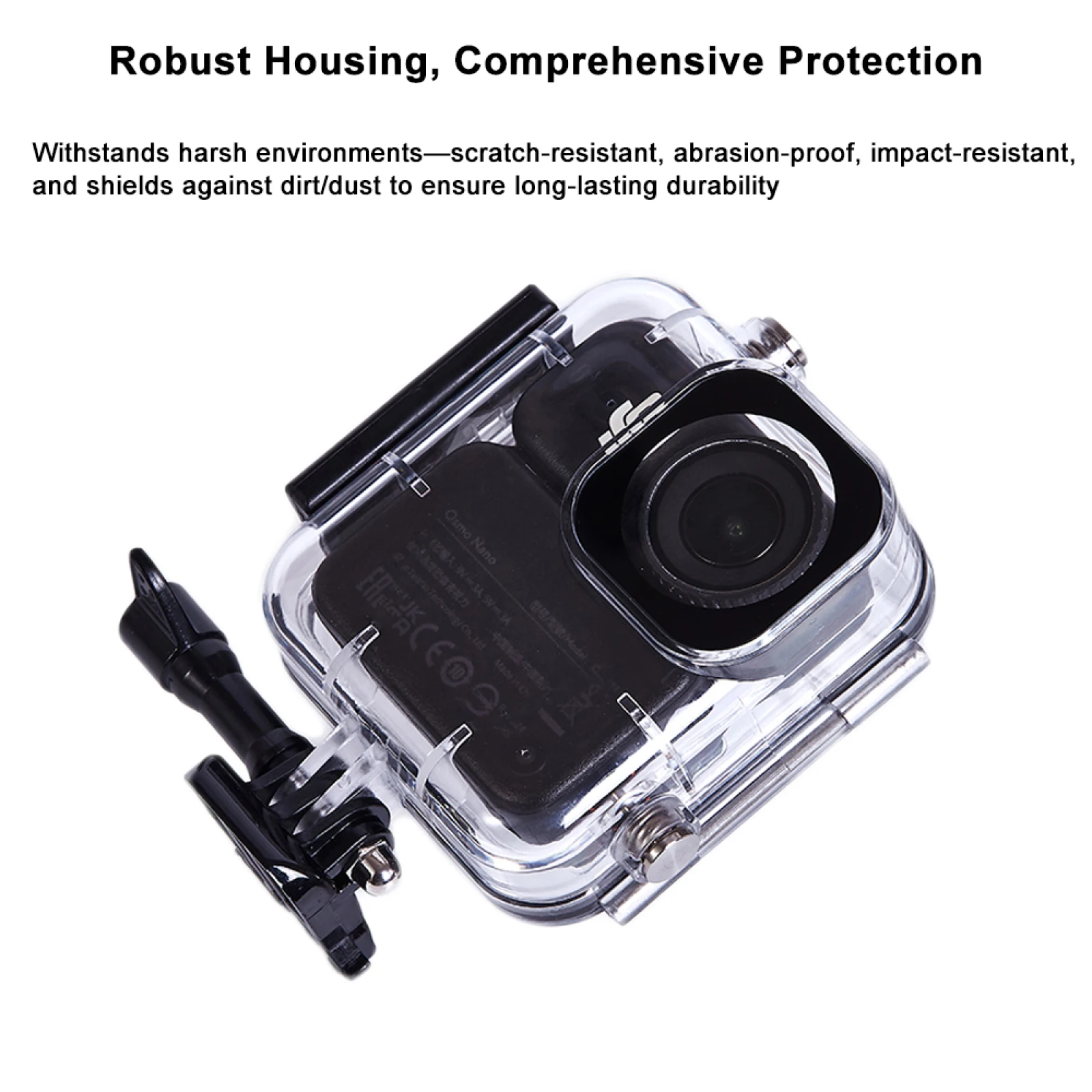

60M Waterproof Case for DJI Osmo Nano,Protective Underwater Dive Housing Shell Diving Water Protective Case for Osmo Nano Camera