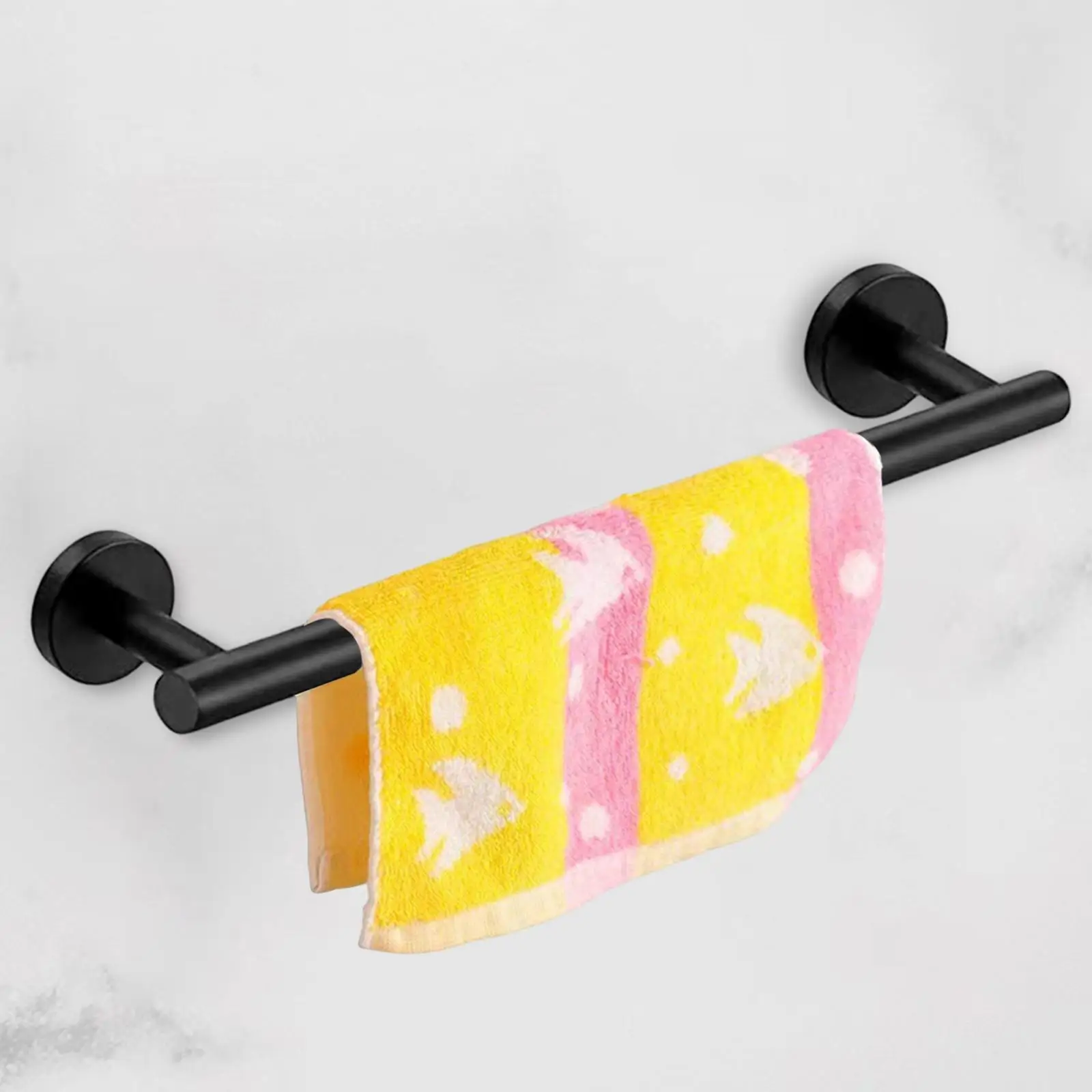 Bathroom Accessories Kit 5 Piece Matte Stainless Steel Towel Bar Toilet Paper Holder and Hooks