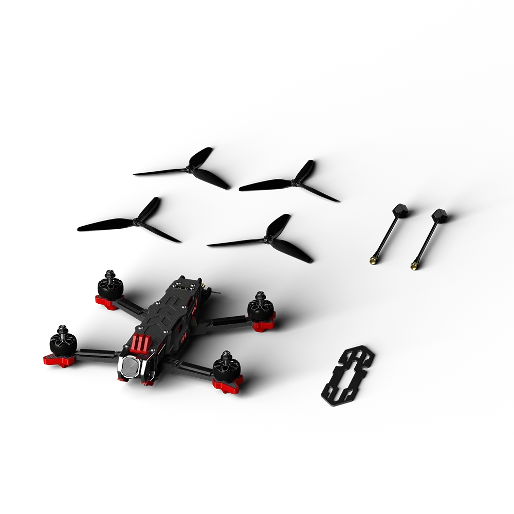 iFlight CineFlow 5 O4 6S HD نسخة مقاومة للماء 5 بوصة بدون طيار BNF مع محرك XING2 2207 2050KV/O4 Pro لـ FPV Cinematic Freestyle #4