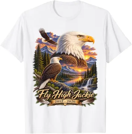 Fly High Jackie, Jackie und Shadow Weißkopfseeadler T-Shirt Y2k Lässige Grafik-Bekleidung Weißkopfseeadler Großer Bär Jackie und Shadow T-Shirt Geschenk – Detail 18