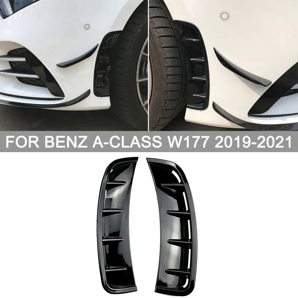 

Car Accessories Front Bumper Spoiler Side Air Intake Cover Trim Sticker For Mercedes BENZ A-Class W177 A35 A180 A200 A220 A250 A