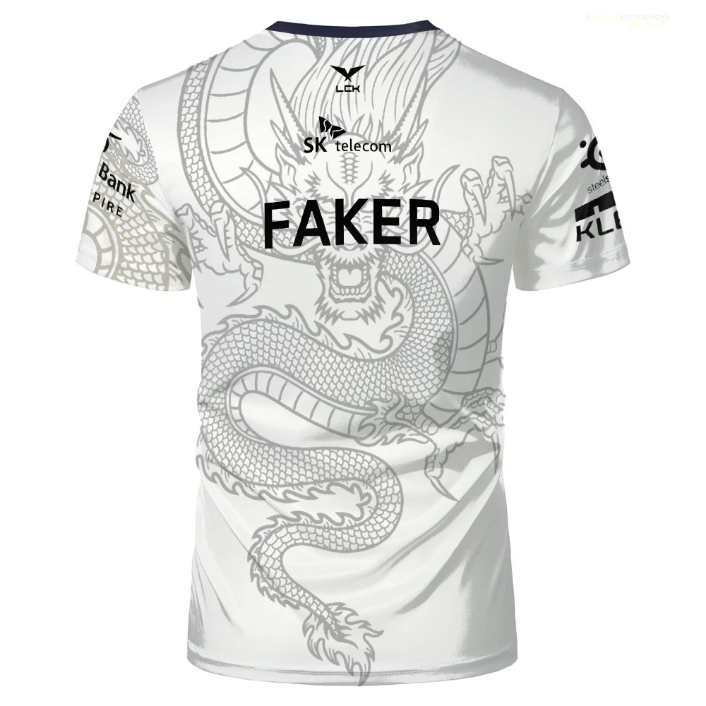 T1E-Sports Club Faker طبعة خاصة جديدة قمصان جيرسي جامعة الأساطير T1 موضة محدودة قميص دعم القمصان لمحبي Faker
