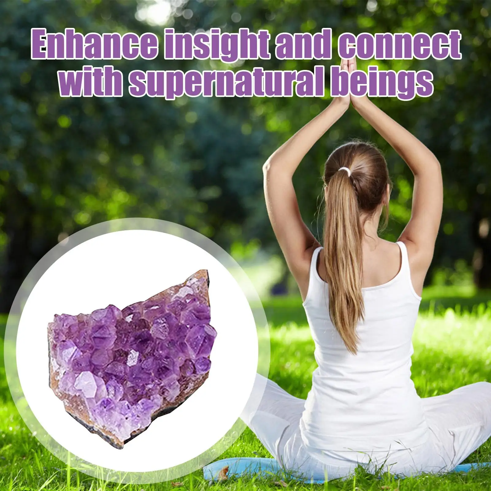Amethyst Cluster Decor Stylish Healing Raw Stone Natural Amathesis Crystal Clusters for Home Workplace Desk
