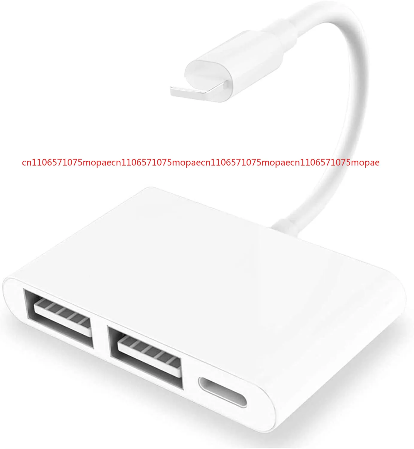 

3 в 1, двойной USB-разъем OTG-адаптер с портом быстрой зарядки для iPhone iPad