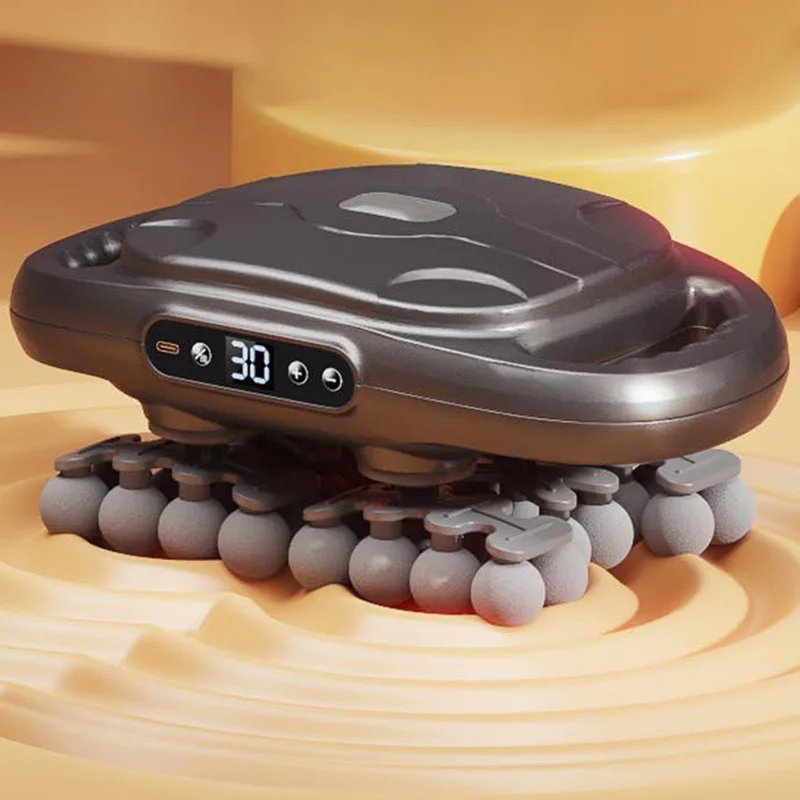 Dispositivo de massagem 42 cabeça profissional fáscia arma elétrica greve profunda relaxar músculos ombro pescoço pernas lombar corpo coluna massageadores