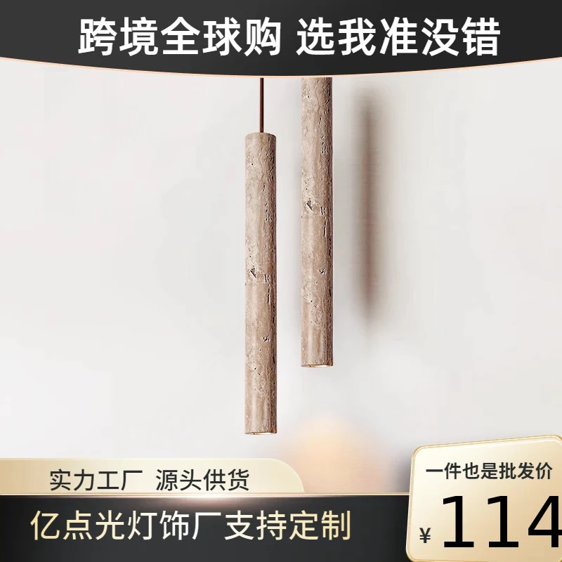 

Подвесной светильник Zhongshan Lighting Stone в ретро-французском стиле, высококачественный, длинный, для гостиной, спальни, прикроватной зоны, столовой.