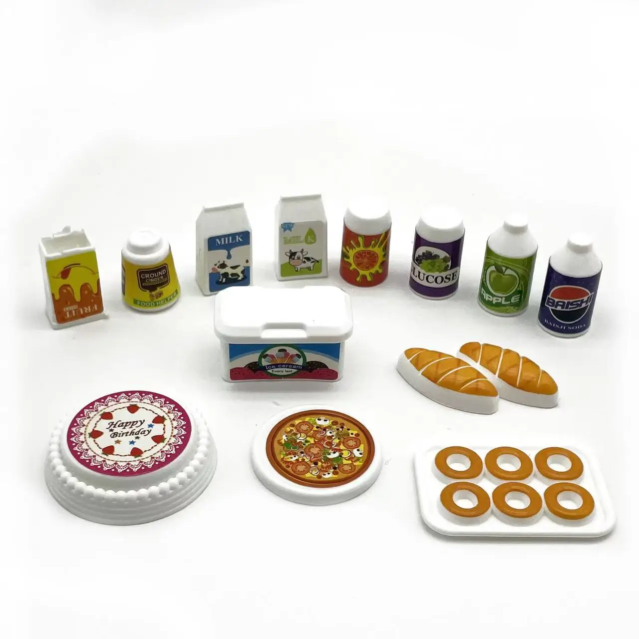 

13pcs/lot Mini DIY Toy Dollhouse dinner Miniatures Accessories Doll House doll Accessories toys for girl gift
