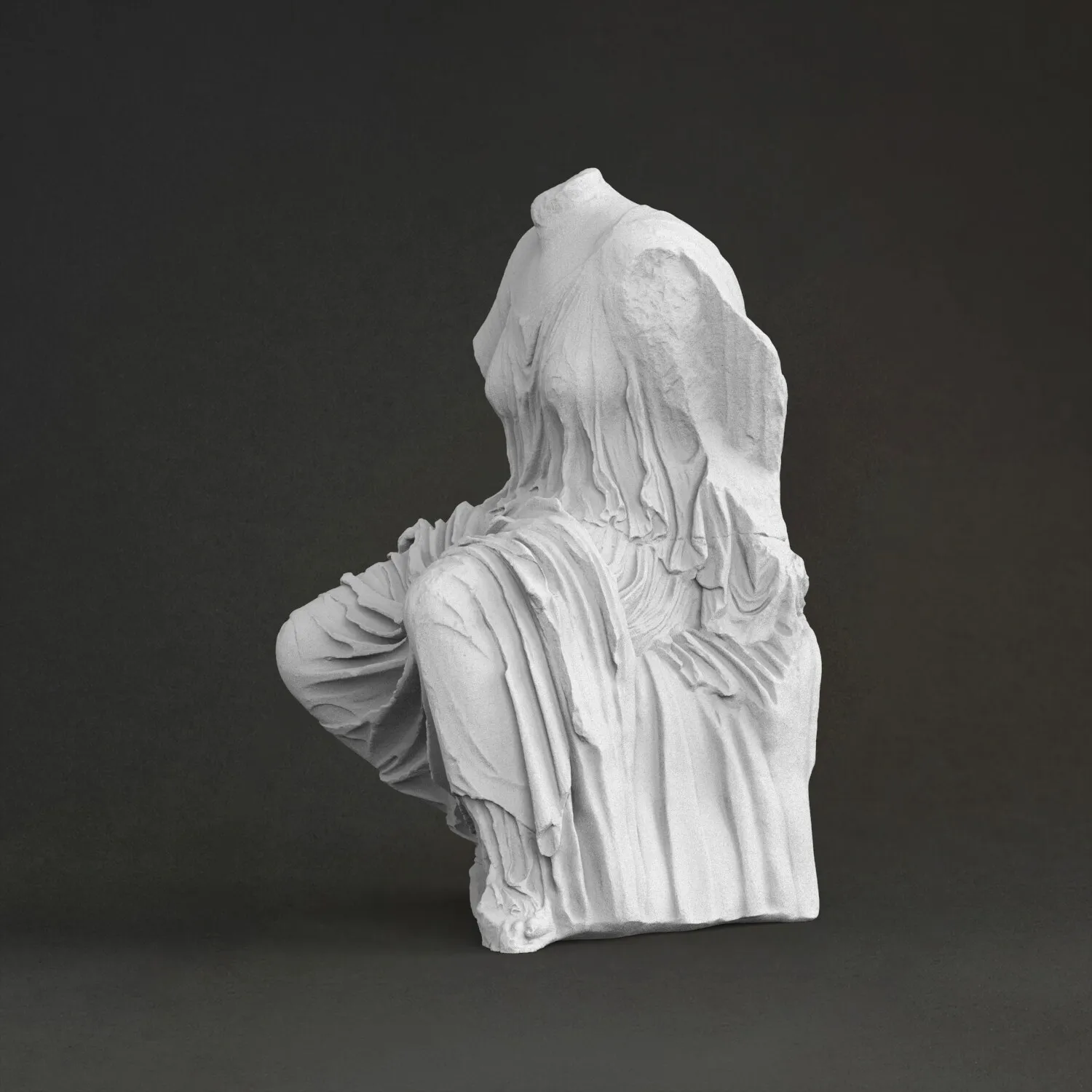 'Hestia  ' Sculpture, 3D Printed Resin Material, Hand-Painted, Plaster-Like Decoration (Ships Within 10 Days）