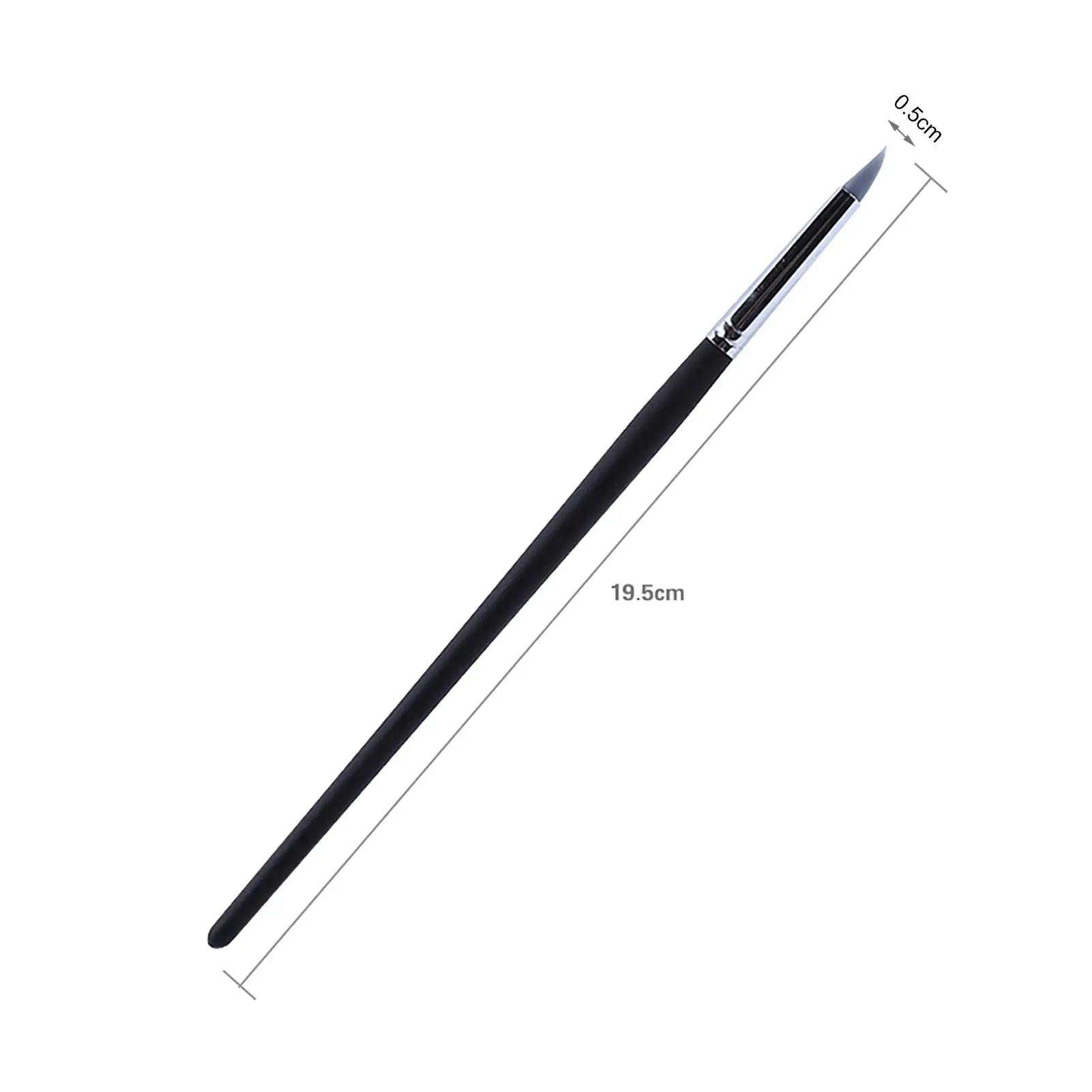 ชุดเครื่องมือเครื่องปั้นดินเผาซิลิโคนอ่อนนุ่ม 5 ชิ้นพร้อมที่จับไม้สำหรับการแกะสลักดินเหนียวและโครงการหัตถกรรมแกะสลัก