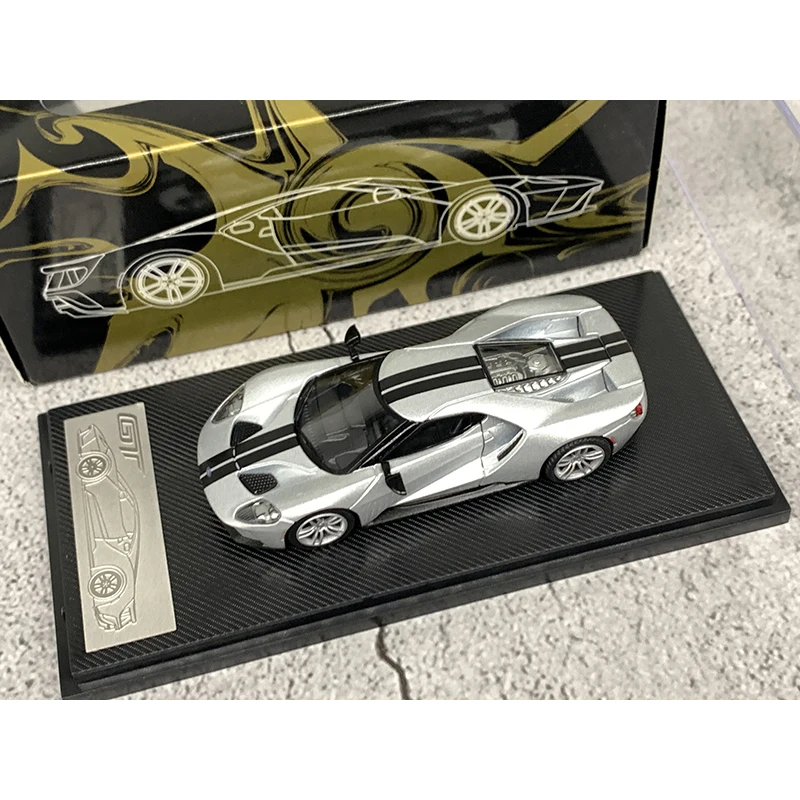 سرعة GT 1:64 مقياس 2017 فورد GT نموذج سيارة من خليط معدني فضي كلاسيكي للكبار هدية تذكارية زينة عرض ثابت #3
