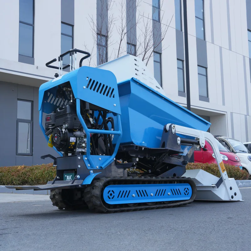 رخيصة الثمن 500 كجم CE الزاحف شاحنات قلابة صغيرة بستان المطاط المسار الناقل قلابة صغيرة الذاتي رفع الزاحف شاحنة قلابة