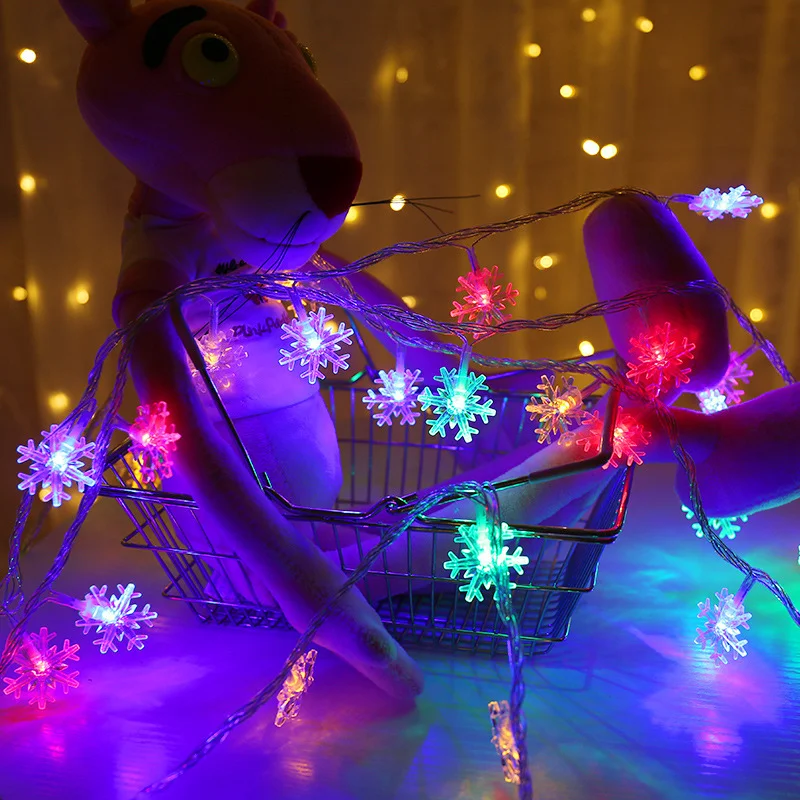 Guirnalda de luces LED con forma de bola, lámpara impermeable para exteriores, Navidad, vacaciones, boda, fiesta, decoración, alimentación por