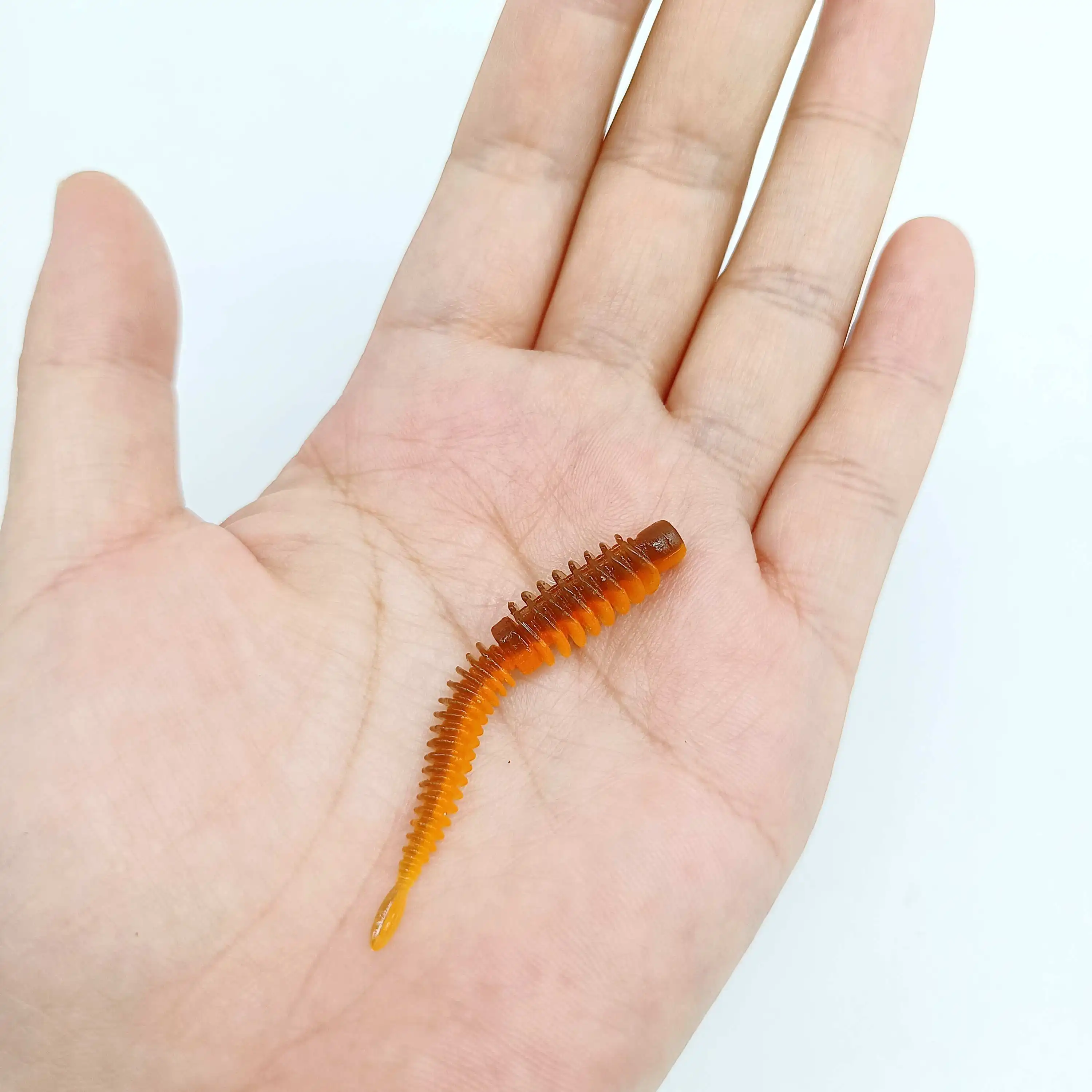 DUODUOYU 20PCS Mini TPE Soft Fishing Lure 55mm/0.8g Floating Worms Suitable for BassSilicone Bait Isca Artificial Fishing Tackle
