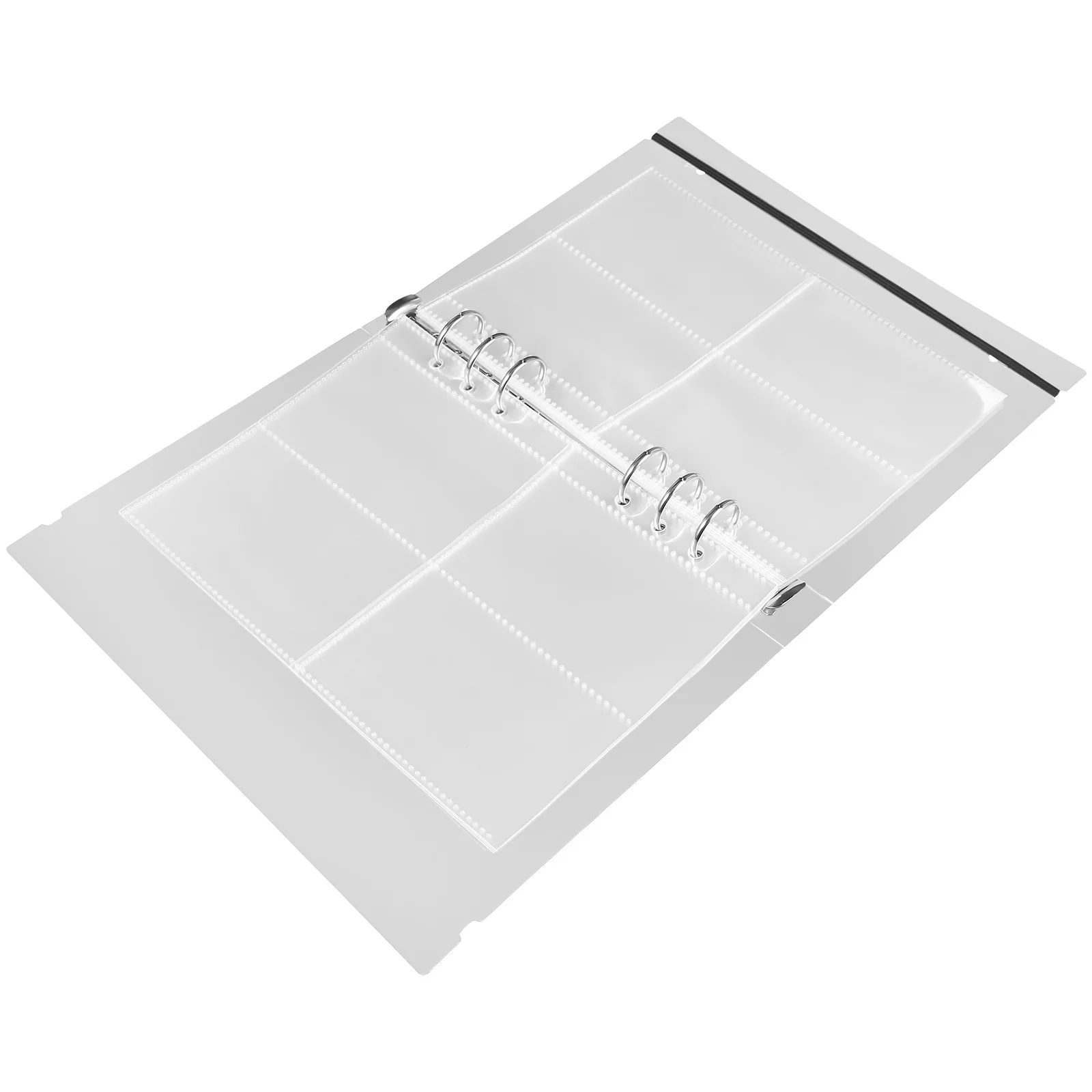 

Photo Album Pages Clear Transparent Refill For Id Credit Cards 6-Ring Binder Pockets Loose-Leaf Sheet Protectors Pp
