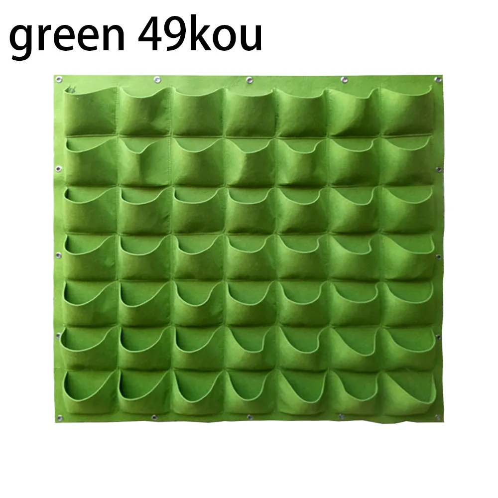 Groene plant kweekzak groot formaat zakken plantenbak verticale tuin groente levende kweekzakken bloemen aanbod tuin plantenbak - afbeelding 1