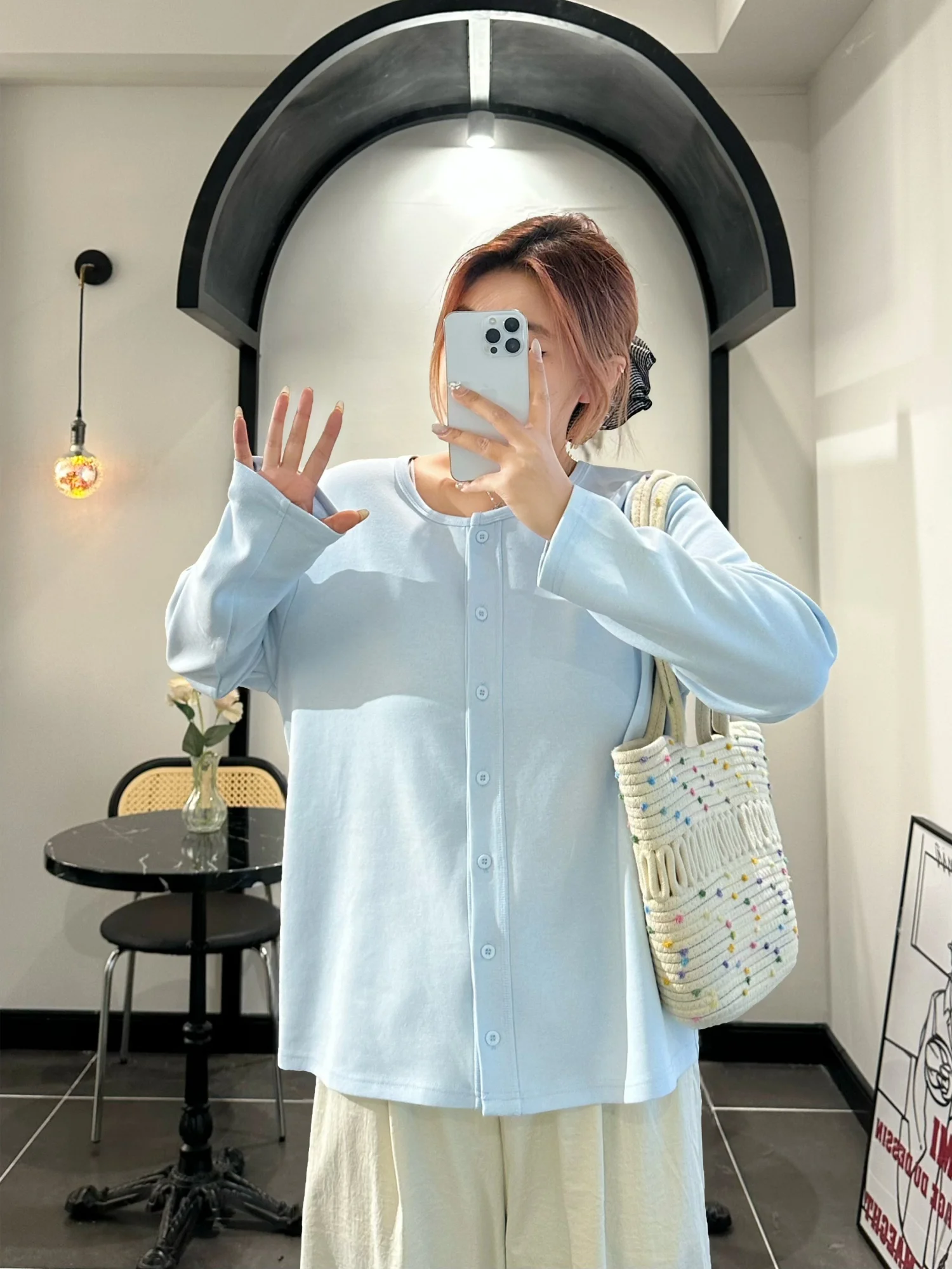 

Свободный кардиган в корейском стиле, модная базовая кофта, верхняя одежда, толстый, больших размеров, женский, весна 2026, новый стиль, повседневный трикотаж