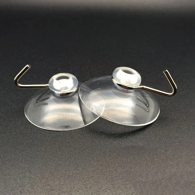 Window Suction Hooks, Clear Wire Hook, Pacote de 10, 32mm
