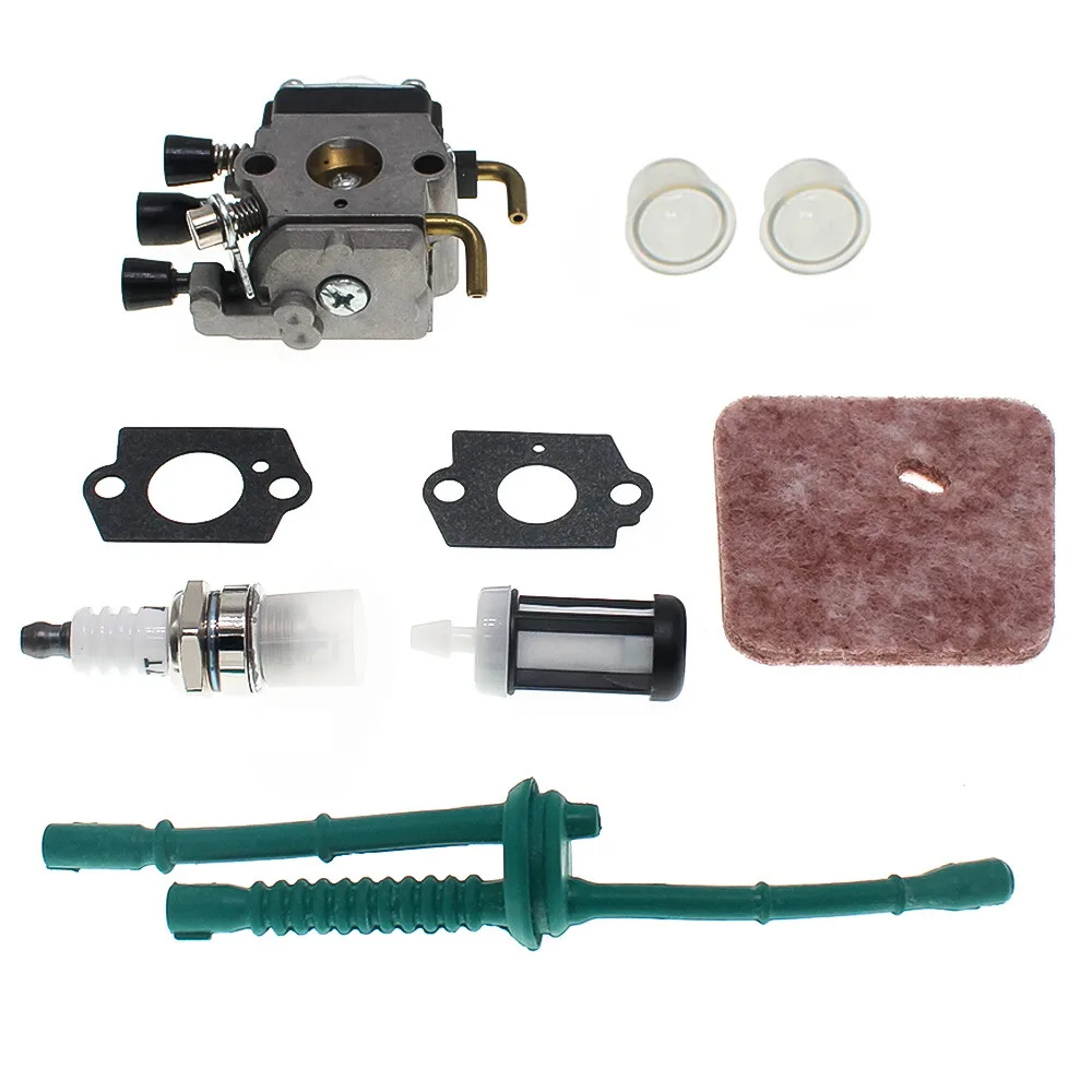 

Carburetor Kit For STIHL FS38 FS45 FS46 FS55 KM55 HL45 FS85 Replace Zama C1Q-S66 S71 S97 4140 120 0619 With Fuel Line Air Filter