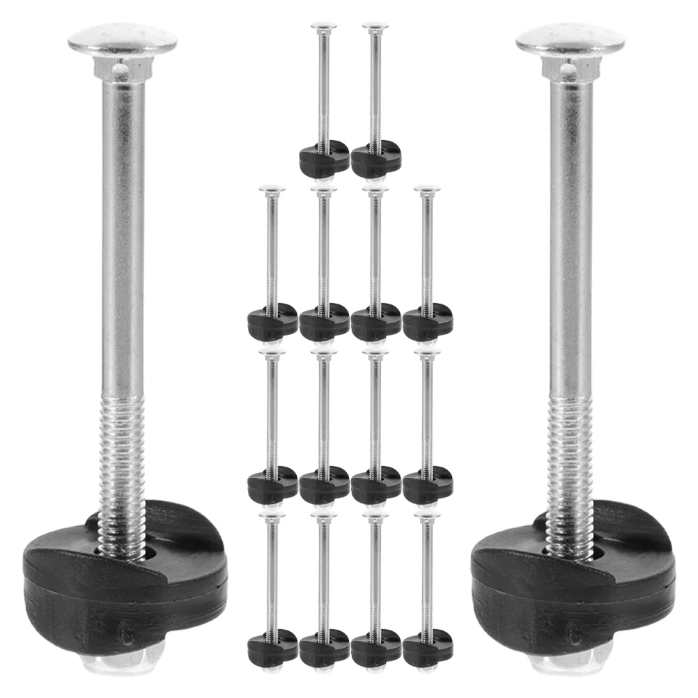 

16 Set Trampoline Screw Parts Repair and Nut Assortment Galvanized Steel Leg Screws for Poles