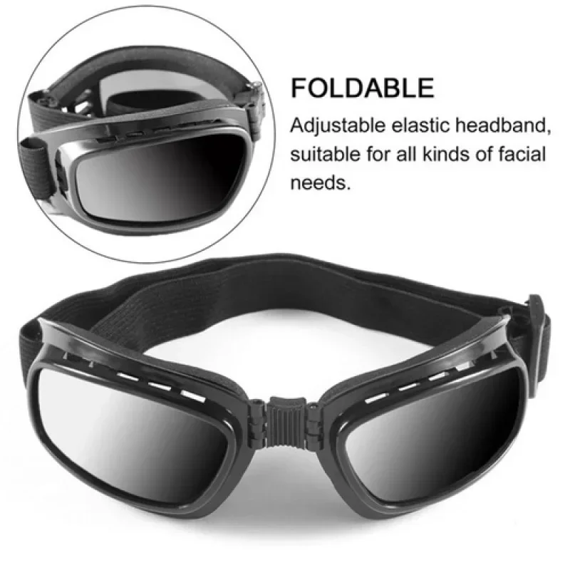 Outdoor Sports Riding Sunglasses Folding Sunglasses Motorcycle Goggles Ski Goggles Windshield Goggles Vintage Windscreen Glasses