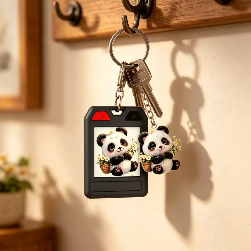 Original Color E-Ink Screen Smart Keychain BT Tracker Lightweight and Waterproof Fit for Apple Find My Anti-Lost Locator Tracker