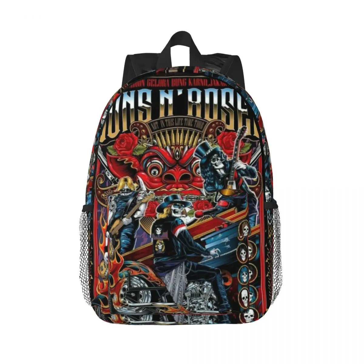 Like-Guns-&-Roses-Style New Fashion High Capacity Waterproof College Backpack Trendy Laptop Travel Book Bag 15inch