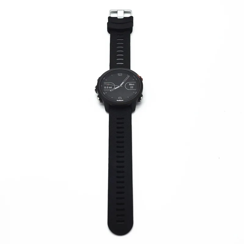 ساعة Garmin Forerunner 245 Music GPS للجري في الهواء الطلق معدل ضربات القلب الضوئية تدعم اللغة الروسية الإسبانية. برتغالية 95% جديدة