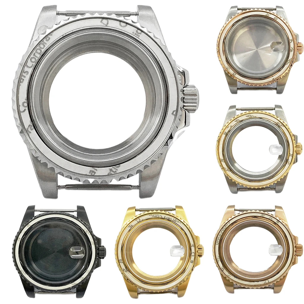 

40mm Watch Case Stainless Steel Sapphire Glass For NH35 NH36 ETA2824 PT5000 ST2130 Watches Movement Accessories Parts