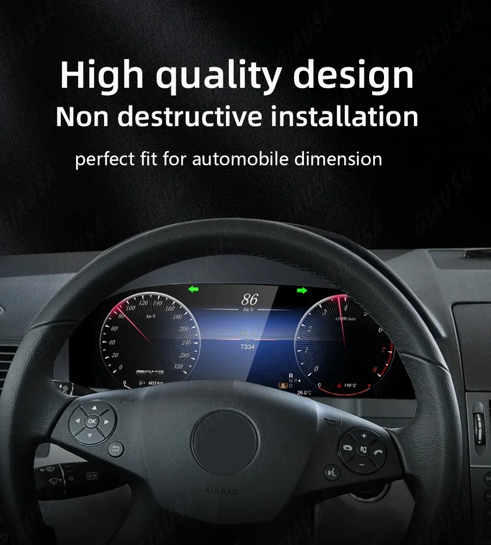 M Lcd Car Digital Cluster Instrument Cockpit For Benz Glk X204 Glk350 Glk300 Glk280 C-class W204 2008- 2015 Speedmeter Dashboard