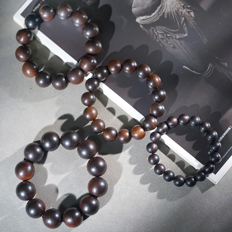 Thunderstruck Cedar Buddhist Rosary Medicinal Fragrance Hand Playable Wooden Bracelet Prayer Beads Jewelry