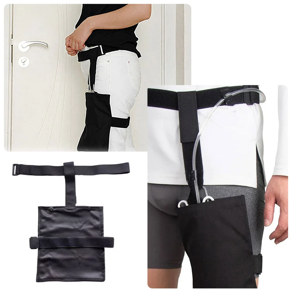 Urinary Drainage Bag External Bladder Ostomy Collection Waist Bag Catheter Urine Leg Bag Holder Fixed Storage Pouch Kits